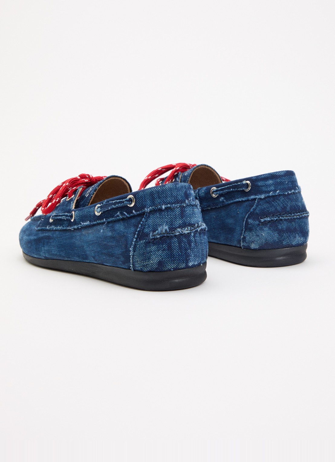 Posa Bootschoen van denim - achterkant 5 indigo