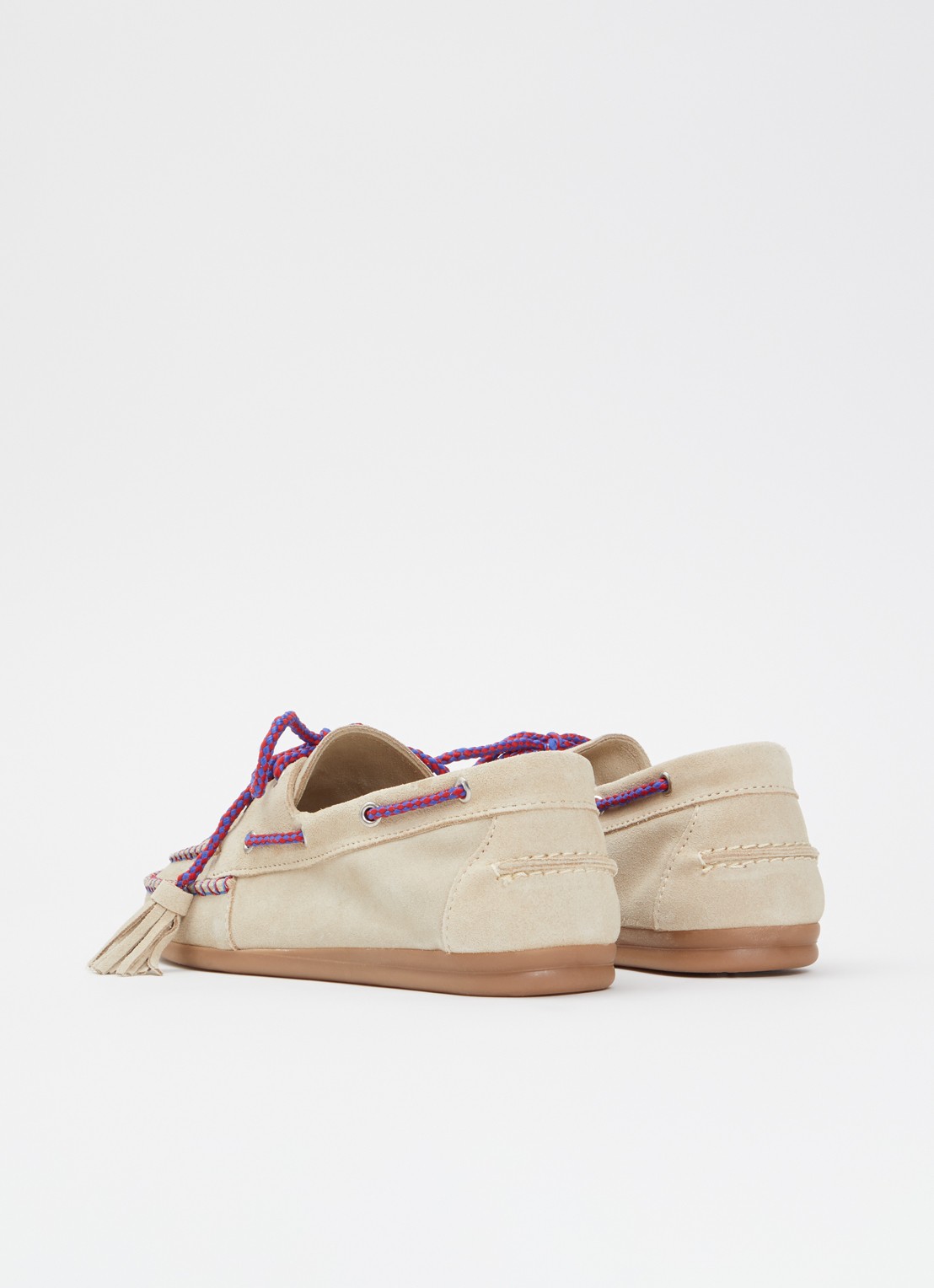 Posa Bootschoen van suède - achterkant beige