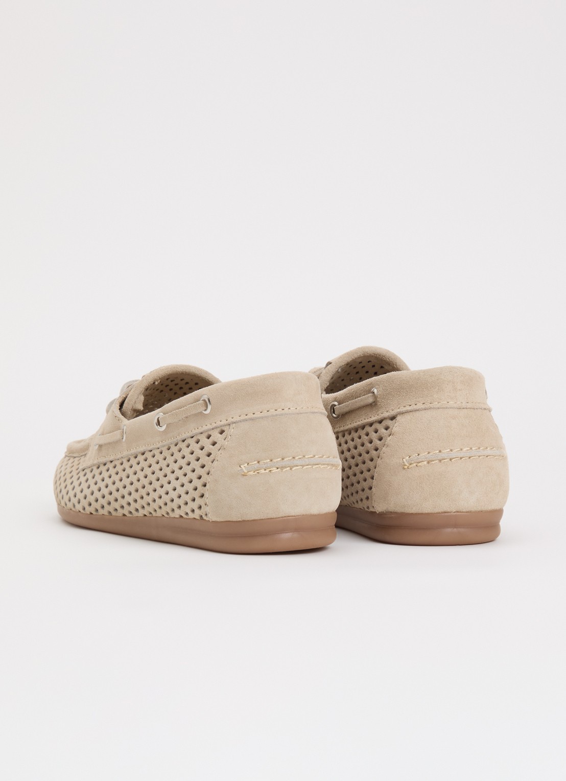 Posa Bootschoen van suède - achterkant 5 beige