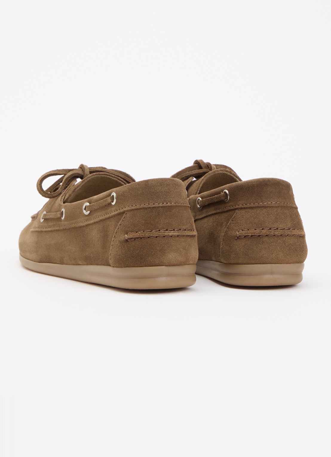 Posa Bootschoen van suède - achterkant 4 taupe