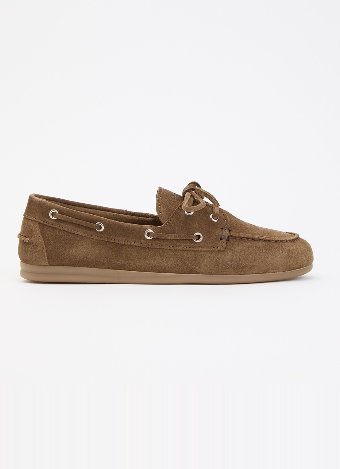 Posa Bootschoen van suède - voorkant 5 taupe