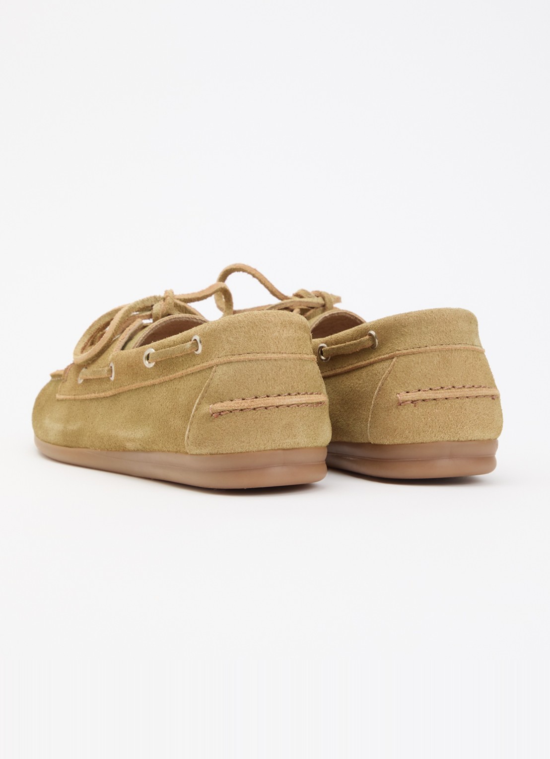 Posa Bootschoen van suède - achterkant beige