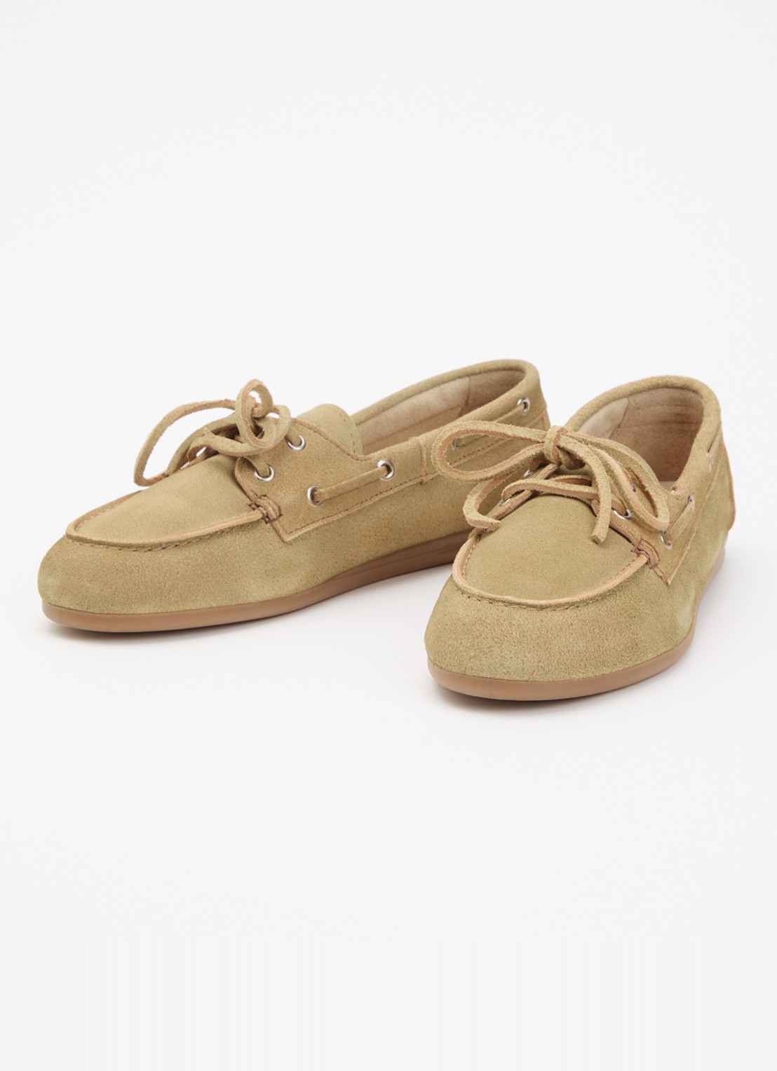 Posa Bootschoen van suède - detail 3 beige
