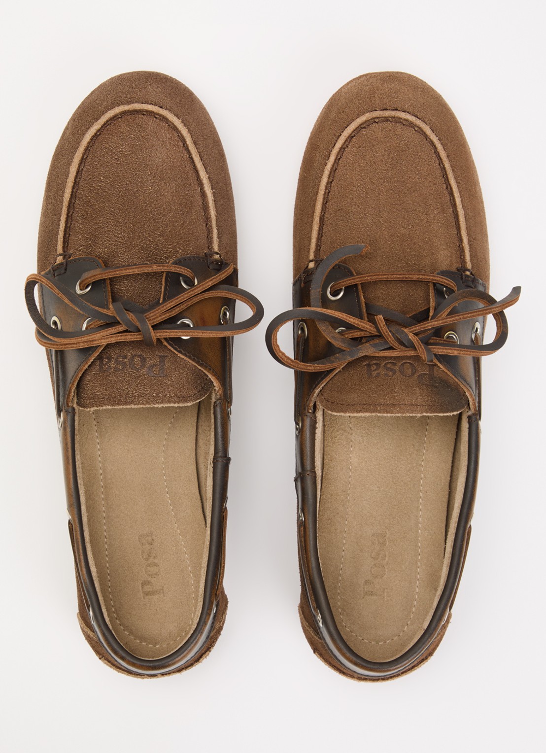 Posa Bootschoen van suède - detail 4 bruin