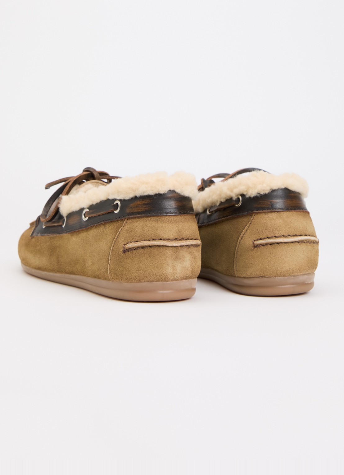 Posa Bootschoen van suède - achterkant 5 beige