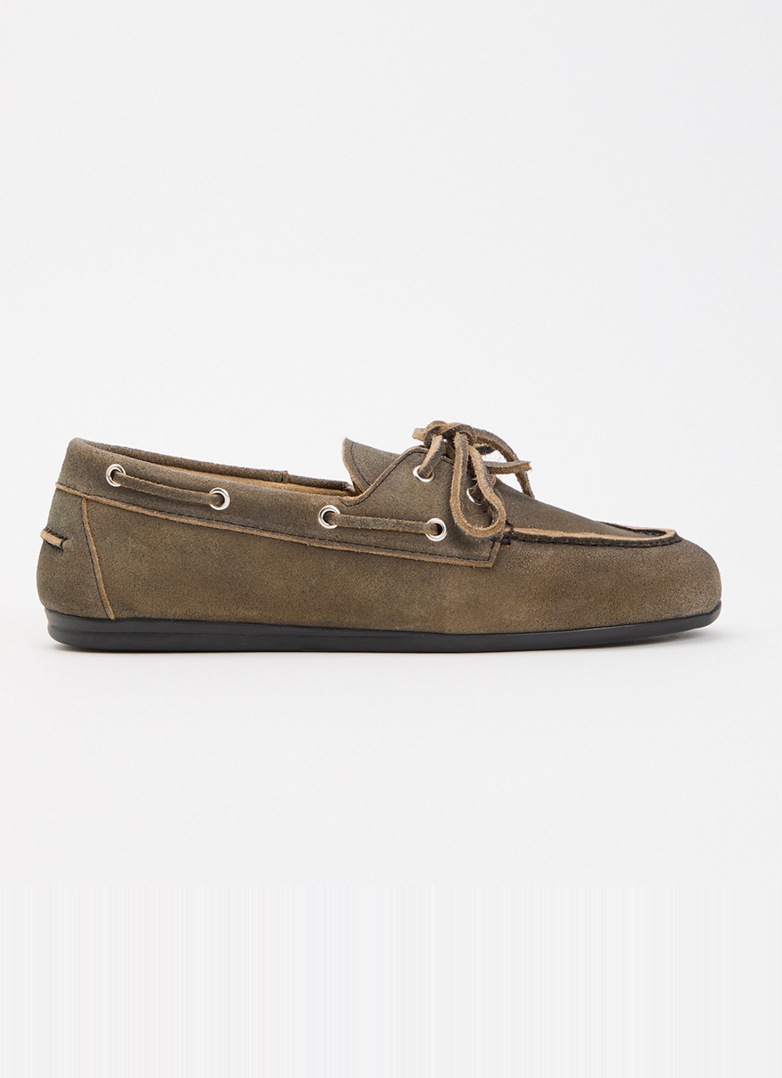 Posa Bootschoen van suède - voorkant donkergrijs