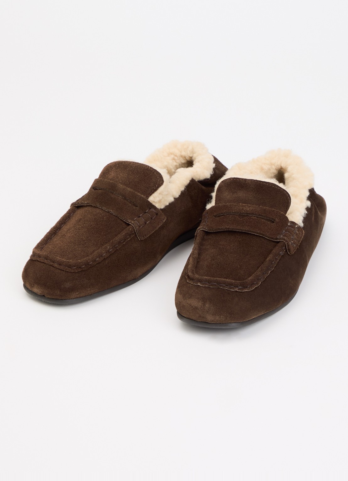 Posa Loafer van suède - detail bruin