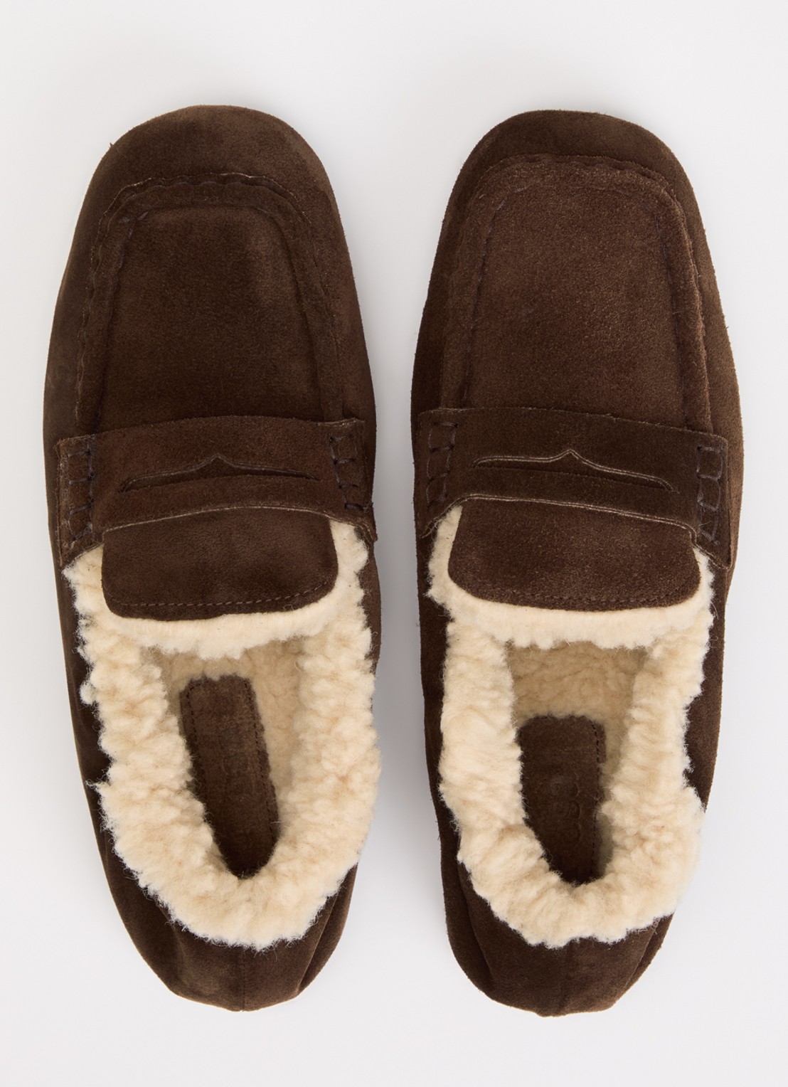 Posa Loafer van suède - detail 2 bruin