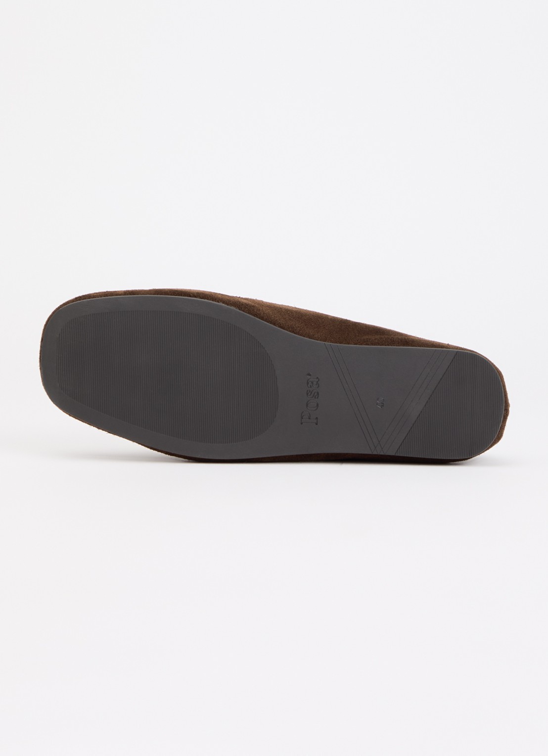 Posa Loafer van suède - detail 3 bruin
