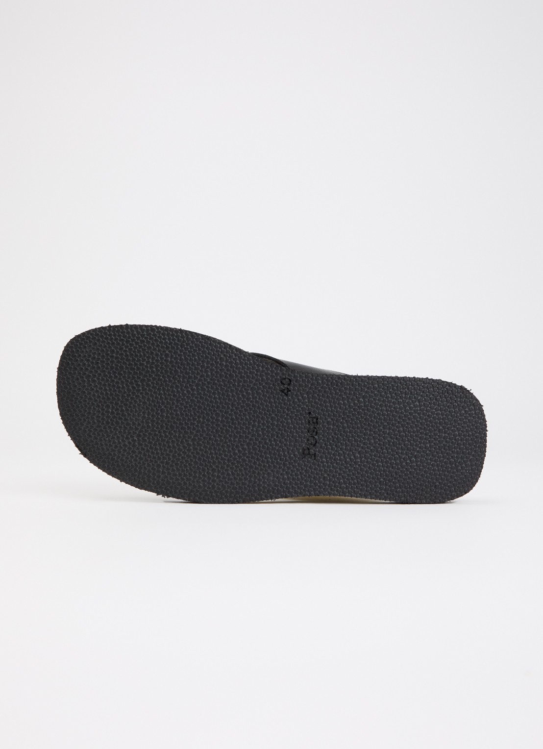 Posa Mosaic slipper van leer - detail 4 zwart