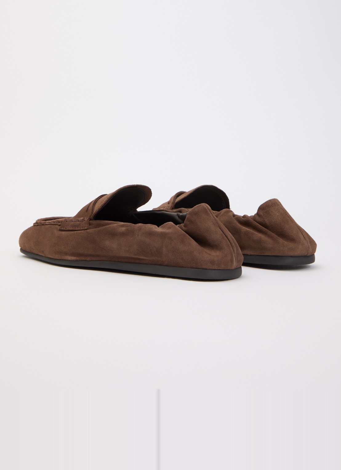 Posa Penny loafer van suède - achterkant 4 bruin