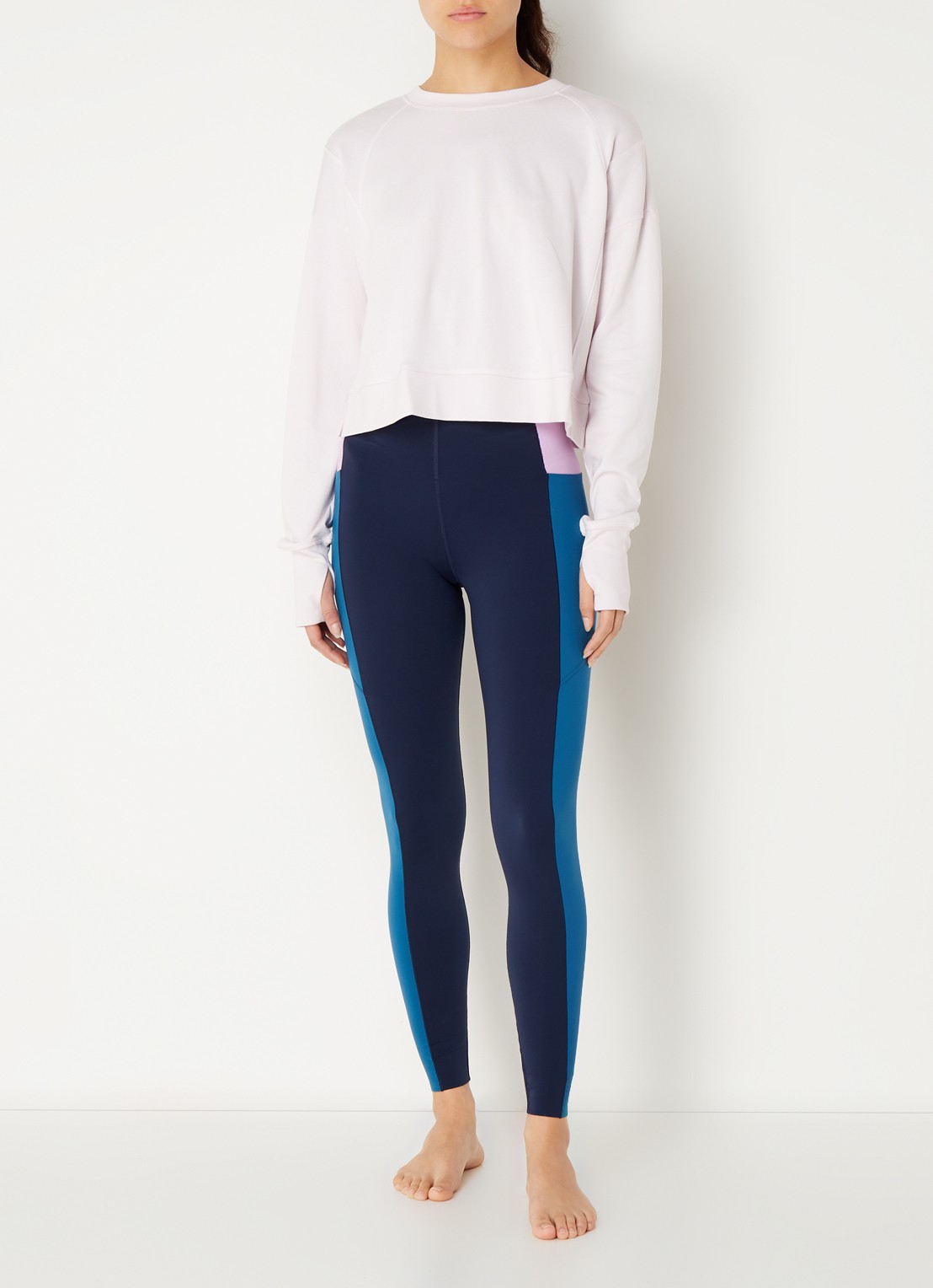 Power Block high waist trainingslegging  - voorkant 3 multicolor