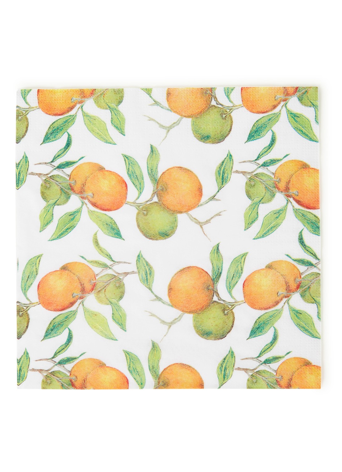 ppd Beautiful Oranges servetten 33 x 33 cm - voorkant orange