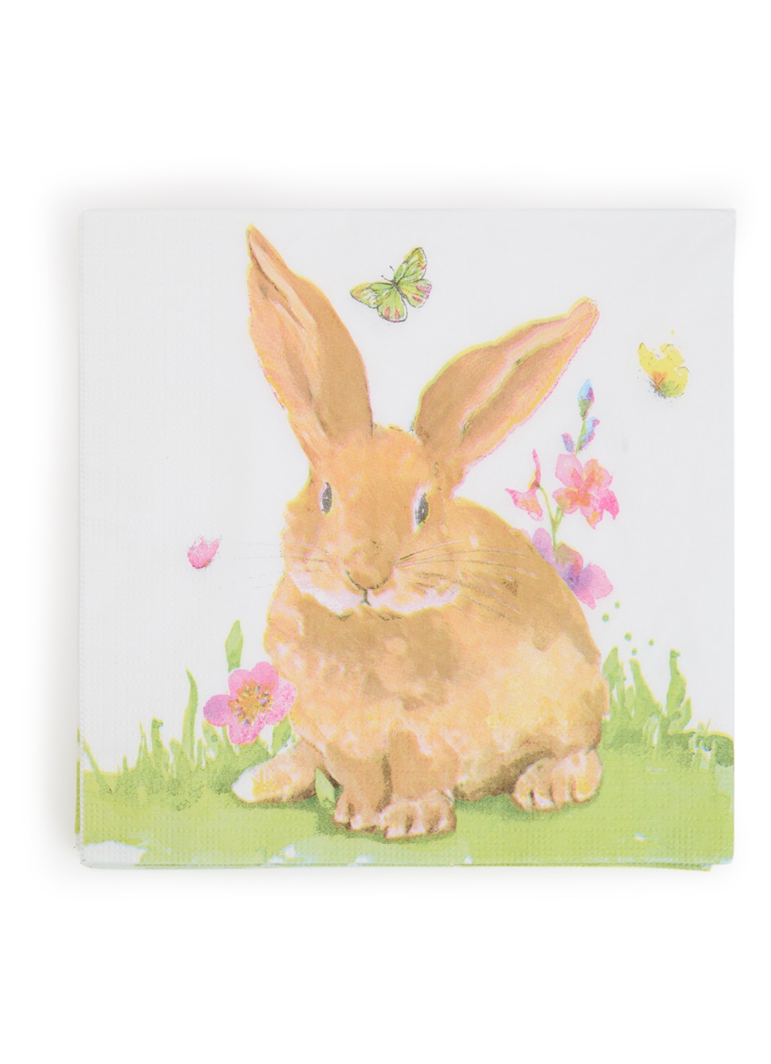 ppd Mr Rabbit servet 33 x 33 cm  - voorkant wit