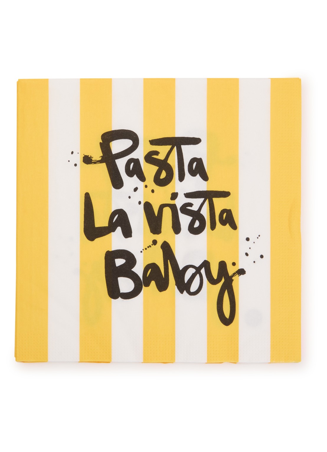 ppd Pasta Vista servetten 33 x 33 cm - voorkant geel