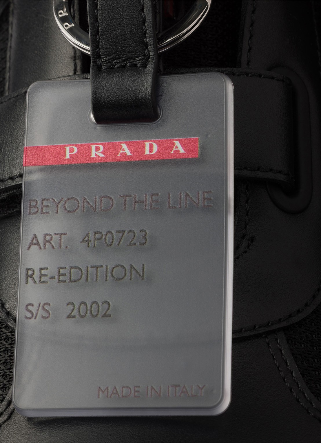 Prada America's Cup Original sneaker met leren details - detail 5 zwart