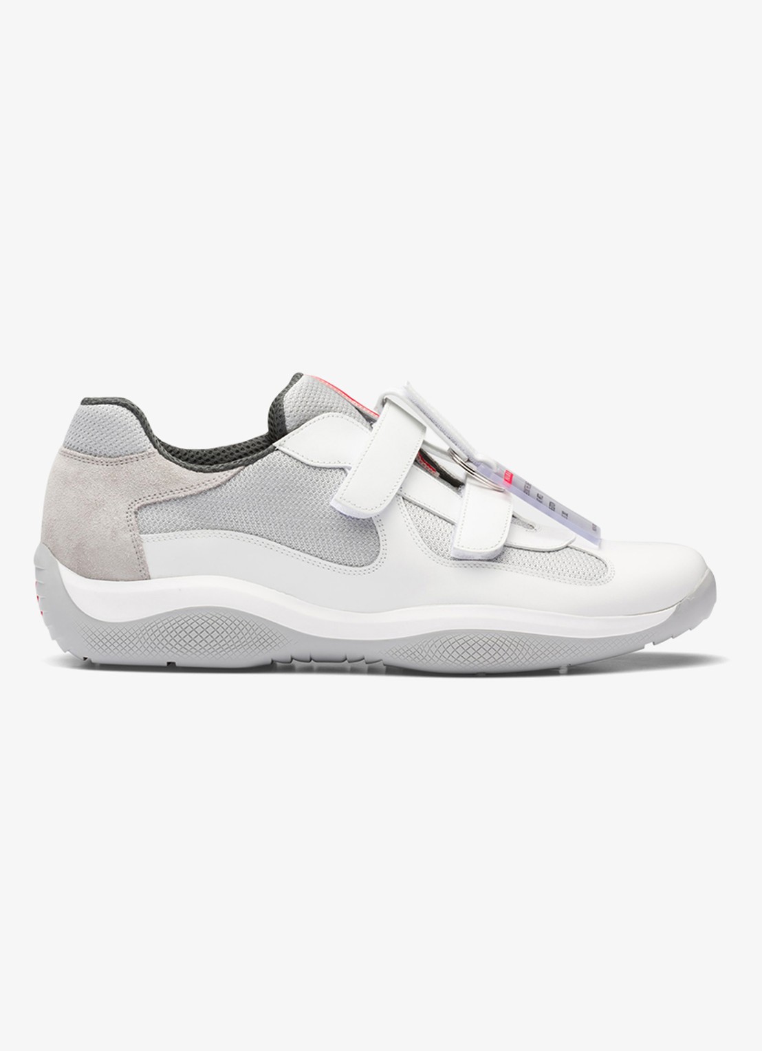 Prada America's Cup Original sneaker met leren details - voorkant 6 wit