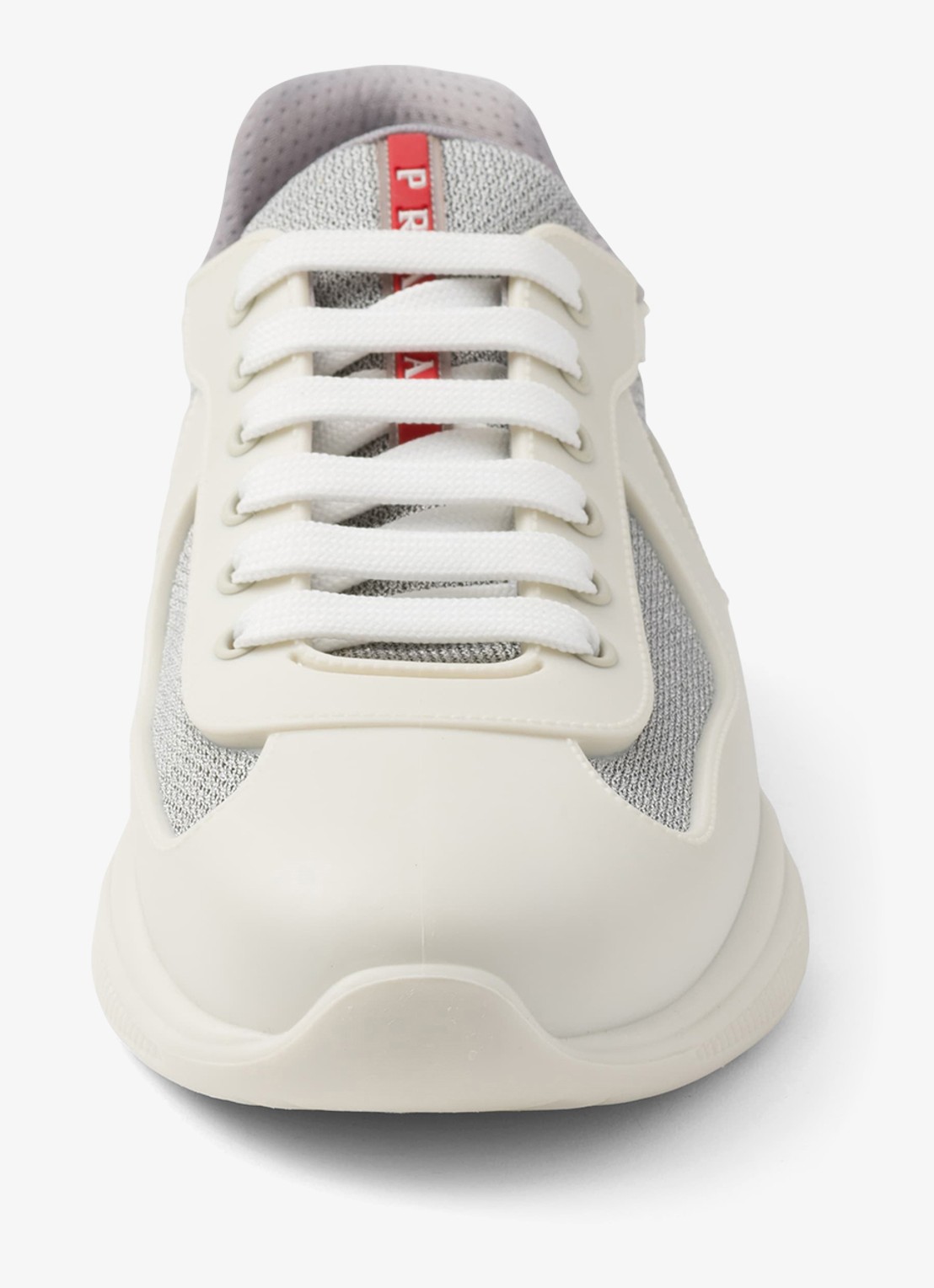 Prada America's Cup sneaker met mesh details - detail 2 wit