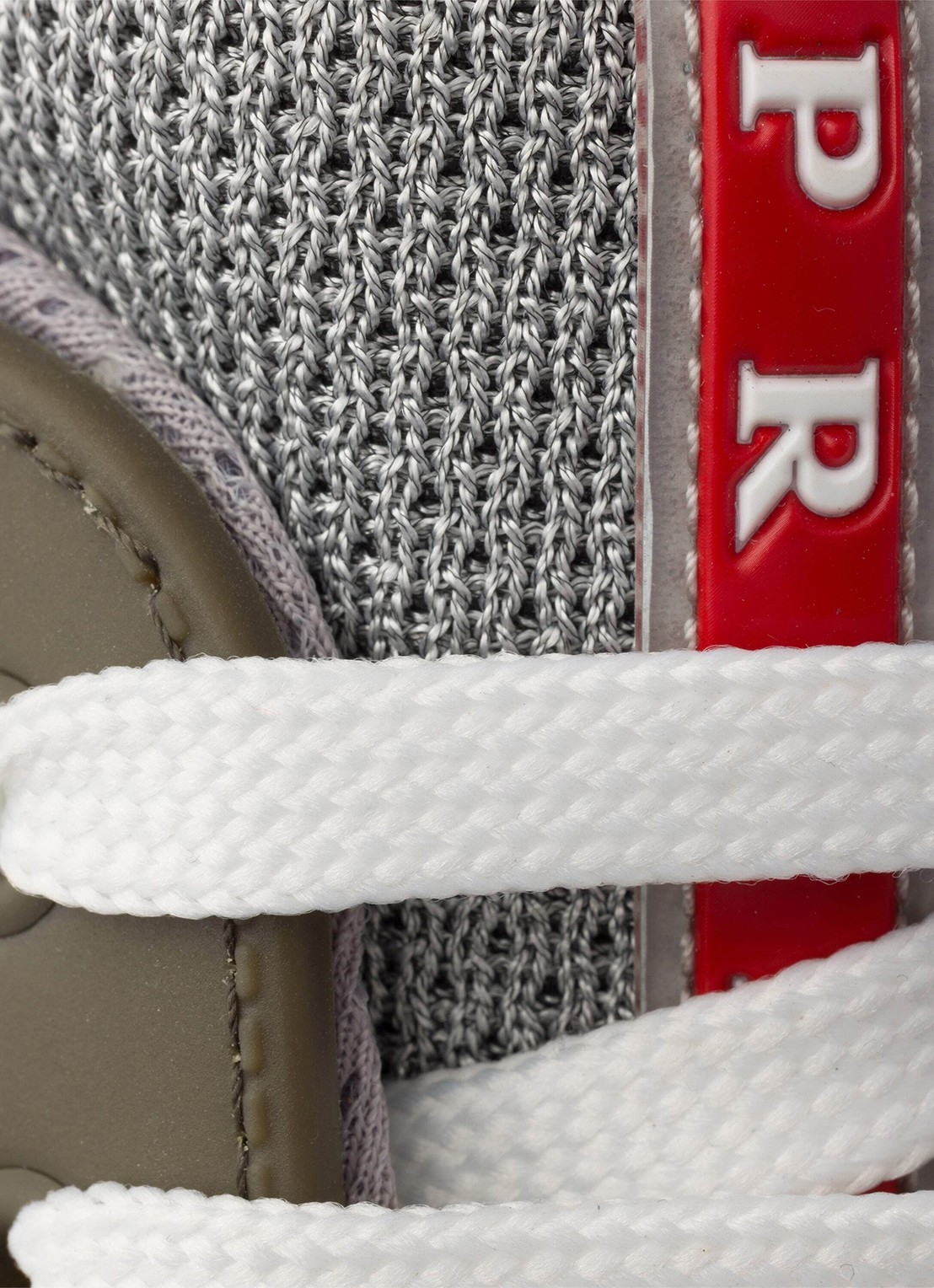 Prada America's Cup sneaker met mesh details - detail 4 legergroen