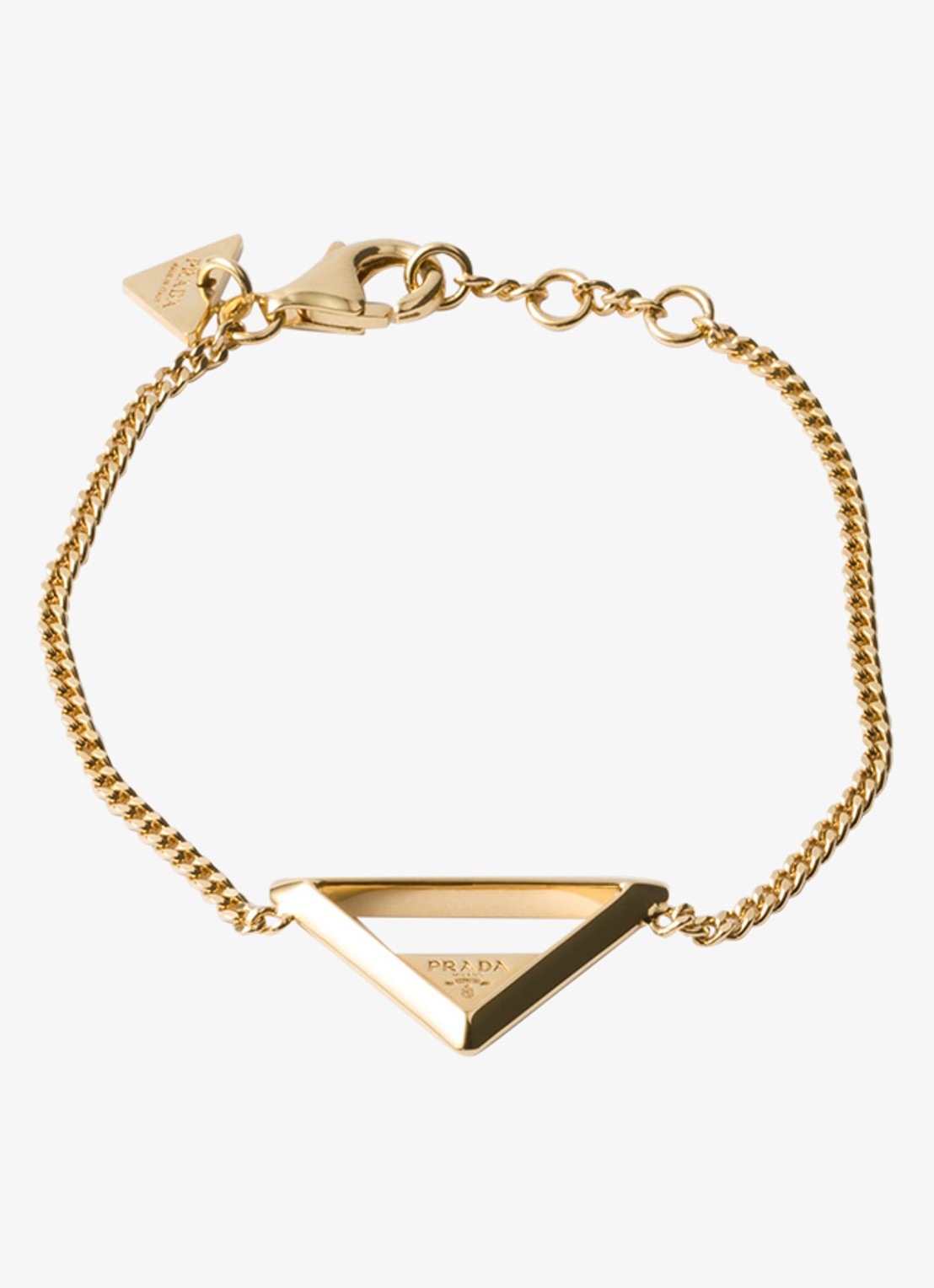 Prada Armband met logo - voorkant goud