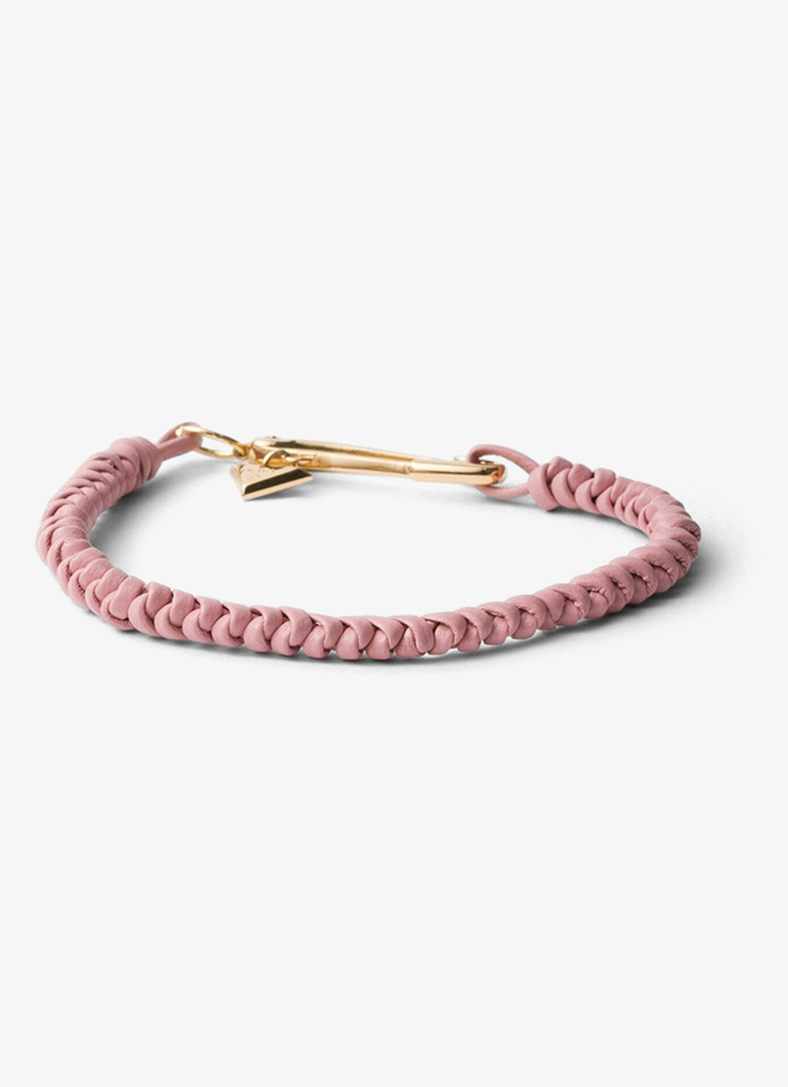 Prada Armband van leer - voorkant oudroze