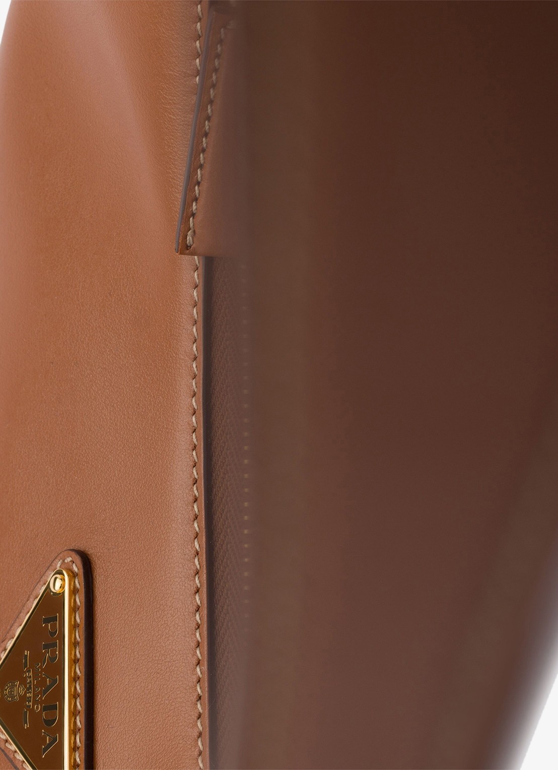 Prada Arqué Small schoudertas van kalfsleer - detail 3 bruin