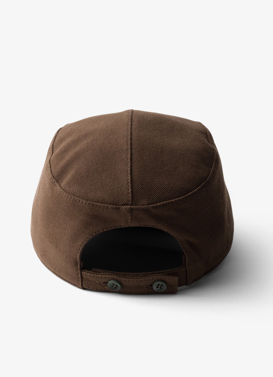 Prada Baseball pet met borduring - detail 3 naturel