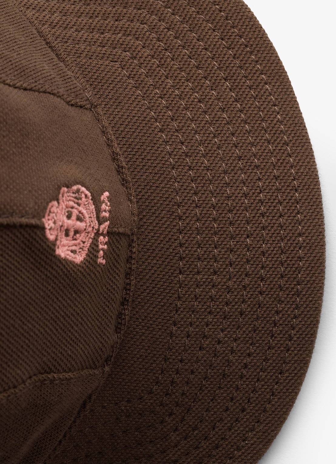 Prada Baseball pet met borduring - detail 4 naturel