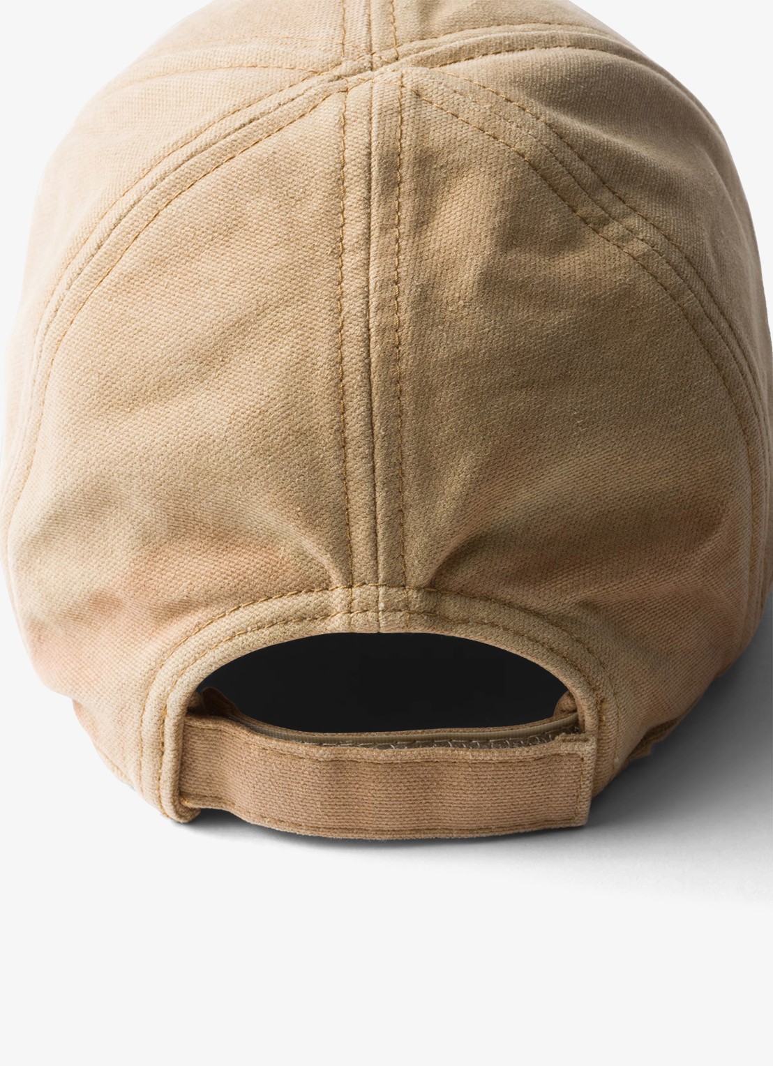 Prada Baseball pet met logo - achterkant 3 beige
