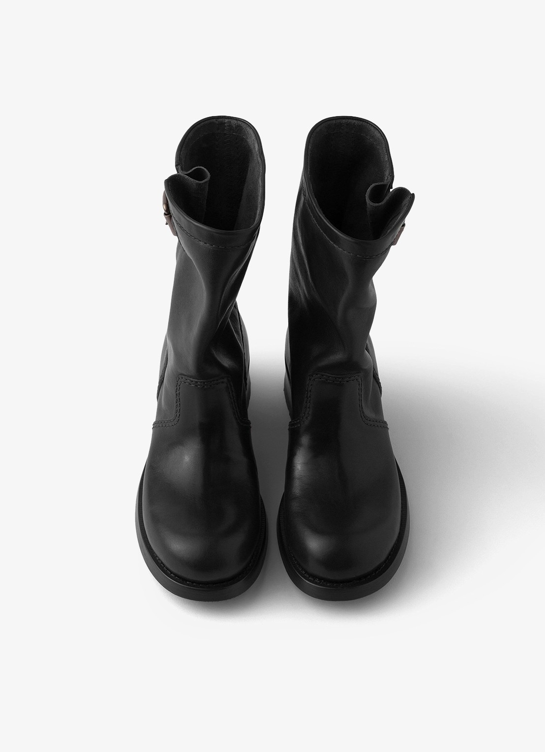 Prada Biker boot van kalfsleer - detail 3 zwart