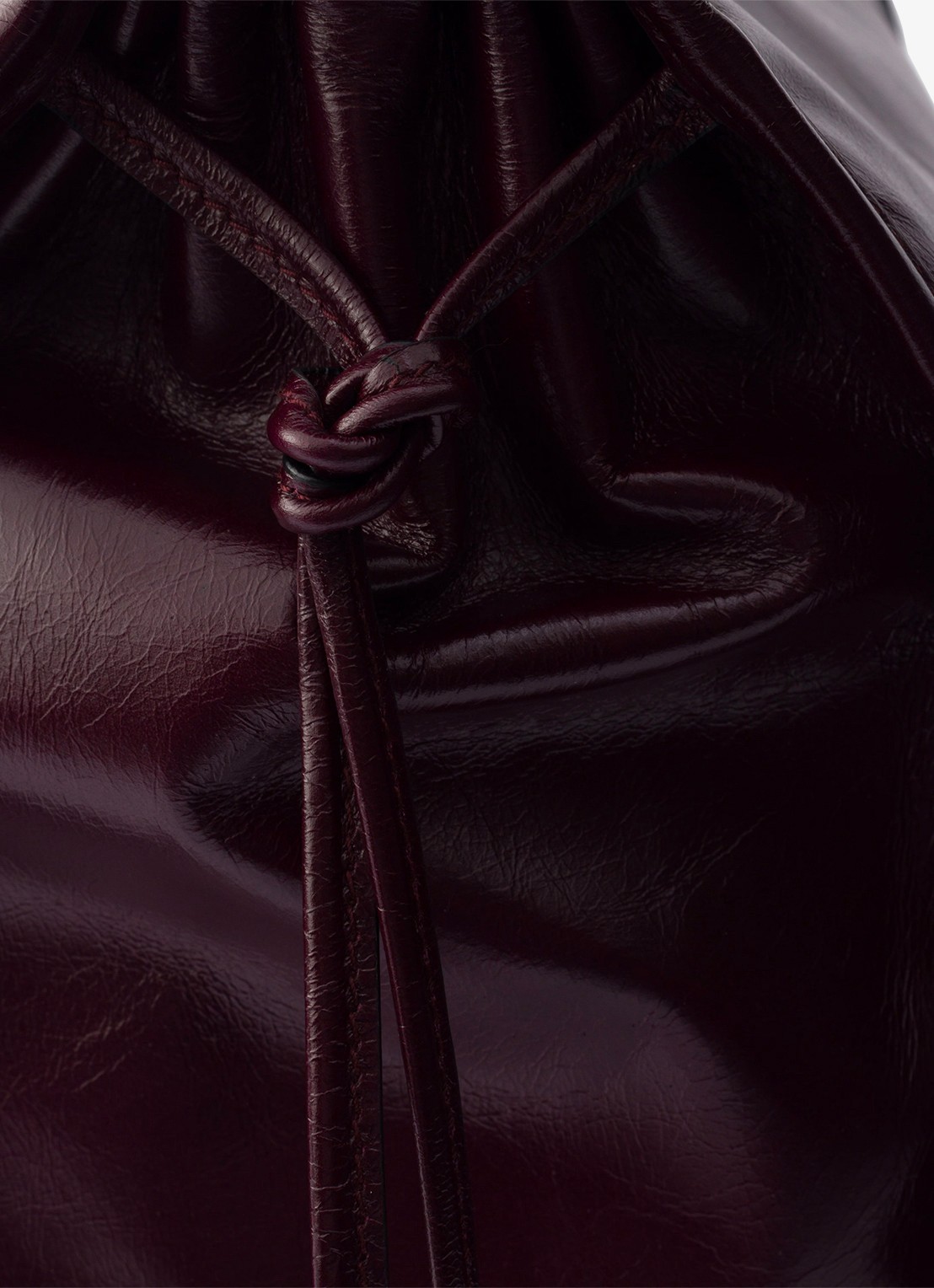 Prada Bonnie Extra-Large schoudertas van kalfsleer - detail 3 bordeauxrood