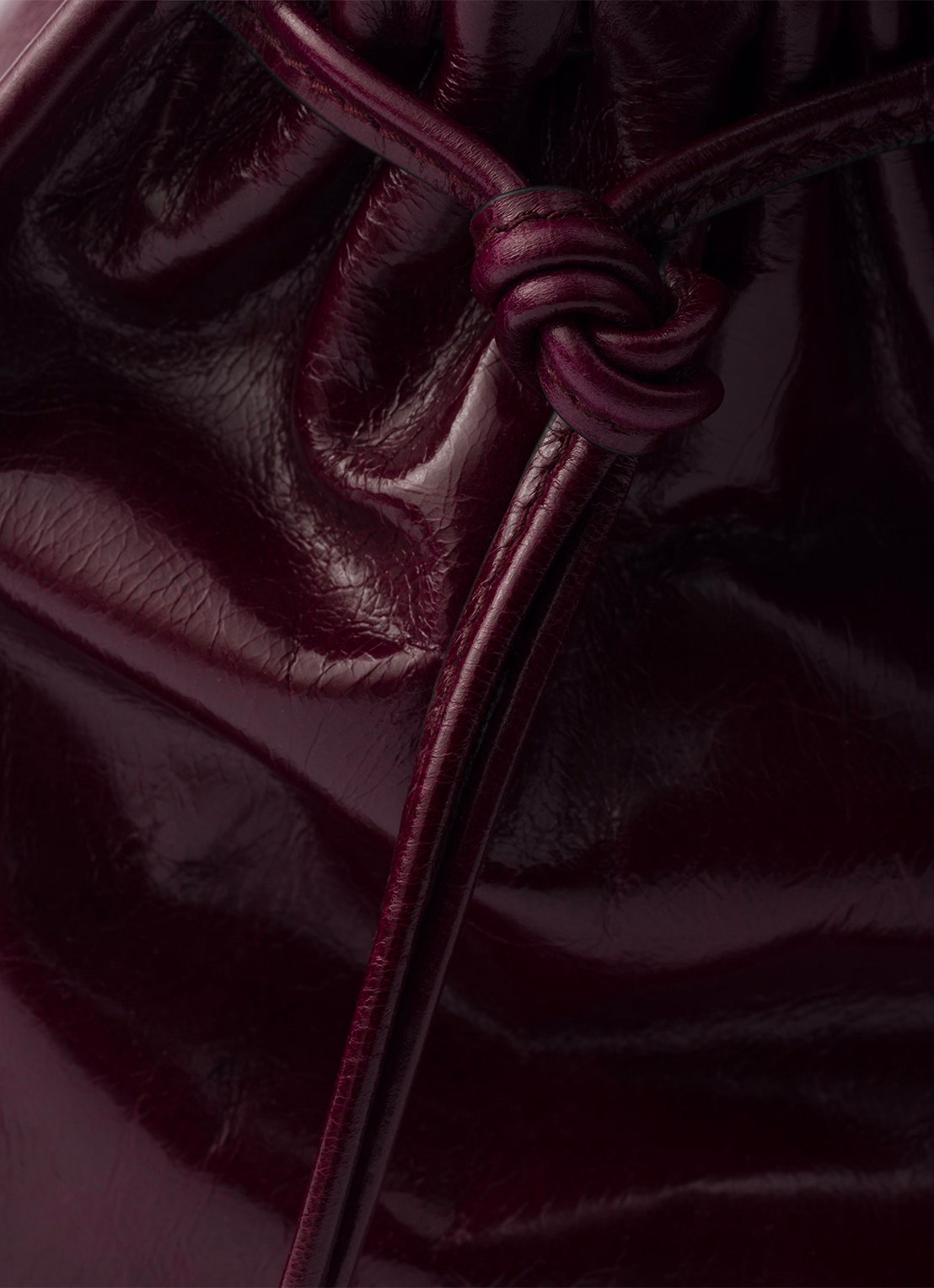 Prada Bonnie Large schoudertas van kalfsleer - detail 4 bordeauxrood