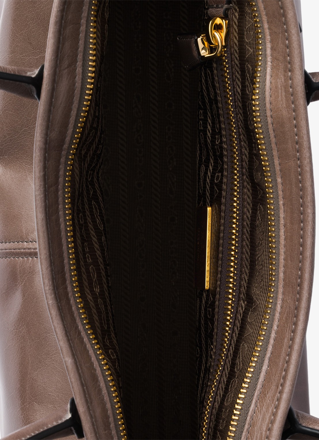 Prada Bonnie Large schoudertas van kalfsleer - detail 3 taupe