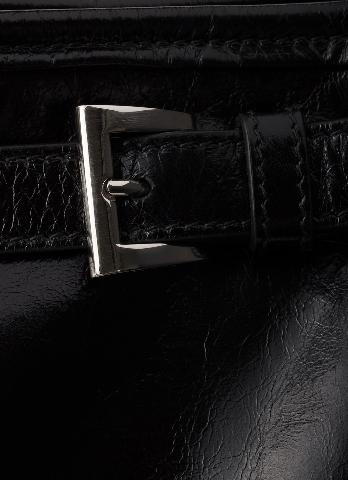 Prada Bonnie Large schoudertas van kalfsleer - detail 5 zwart