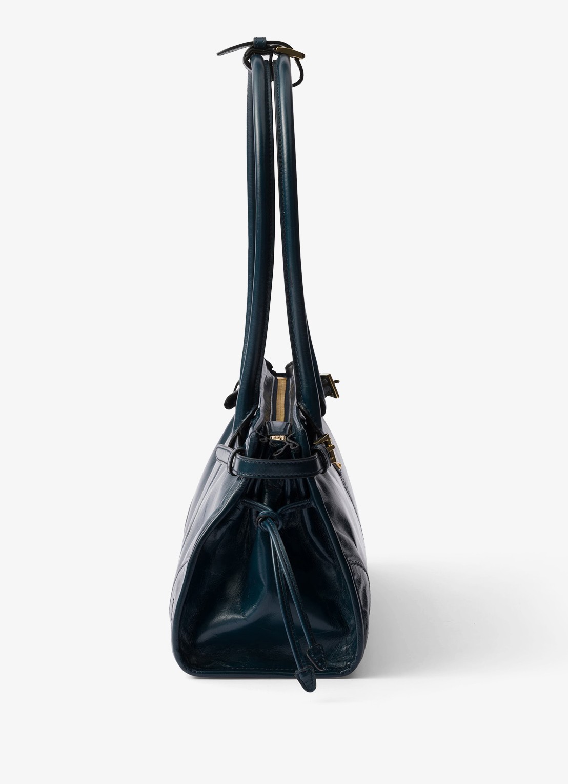 Prada Bonnie Medium schoudertas van kalfsleer - detail 6 petrol