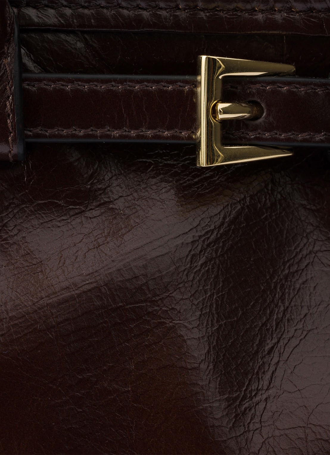 Prada Bonnie Medium schoudertas van kalfsleer - detail 7 donkerbruin