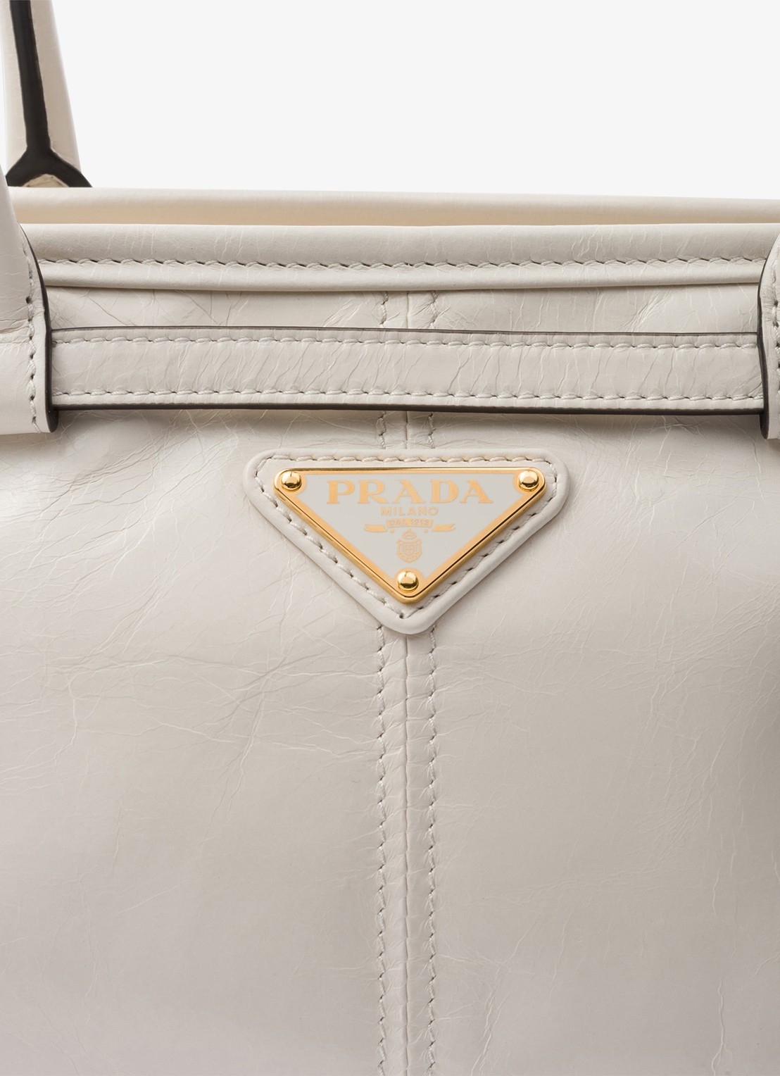 Prada Bonnie Medium schoudertas van kalfsleer - detail 6 wit
