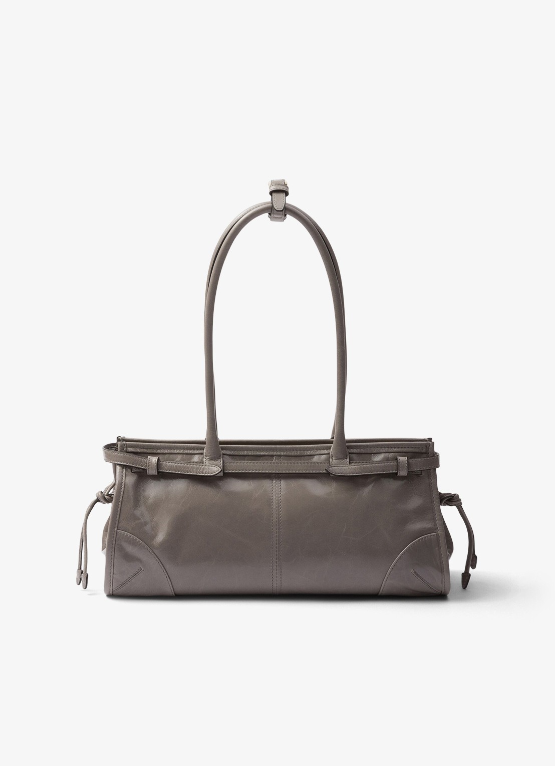 Prada Bonnie Medium schoudertas van kalfsleer - achterkant grijs