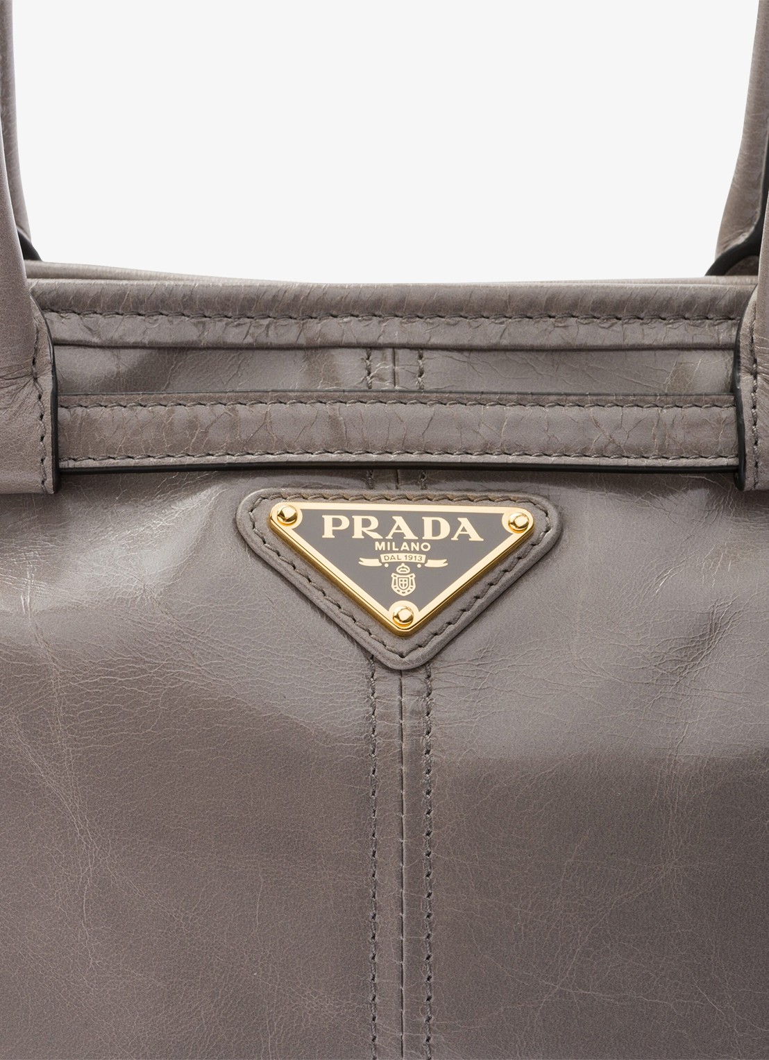 Prada Bonnie Medium schoudertas van kalfsleer - detail 2 grijs