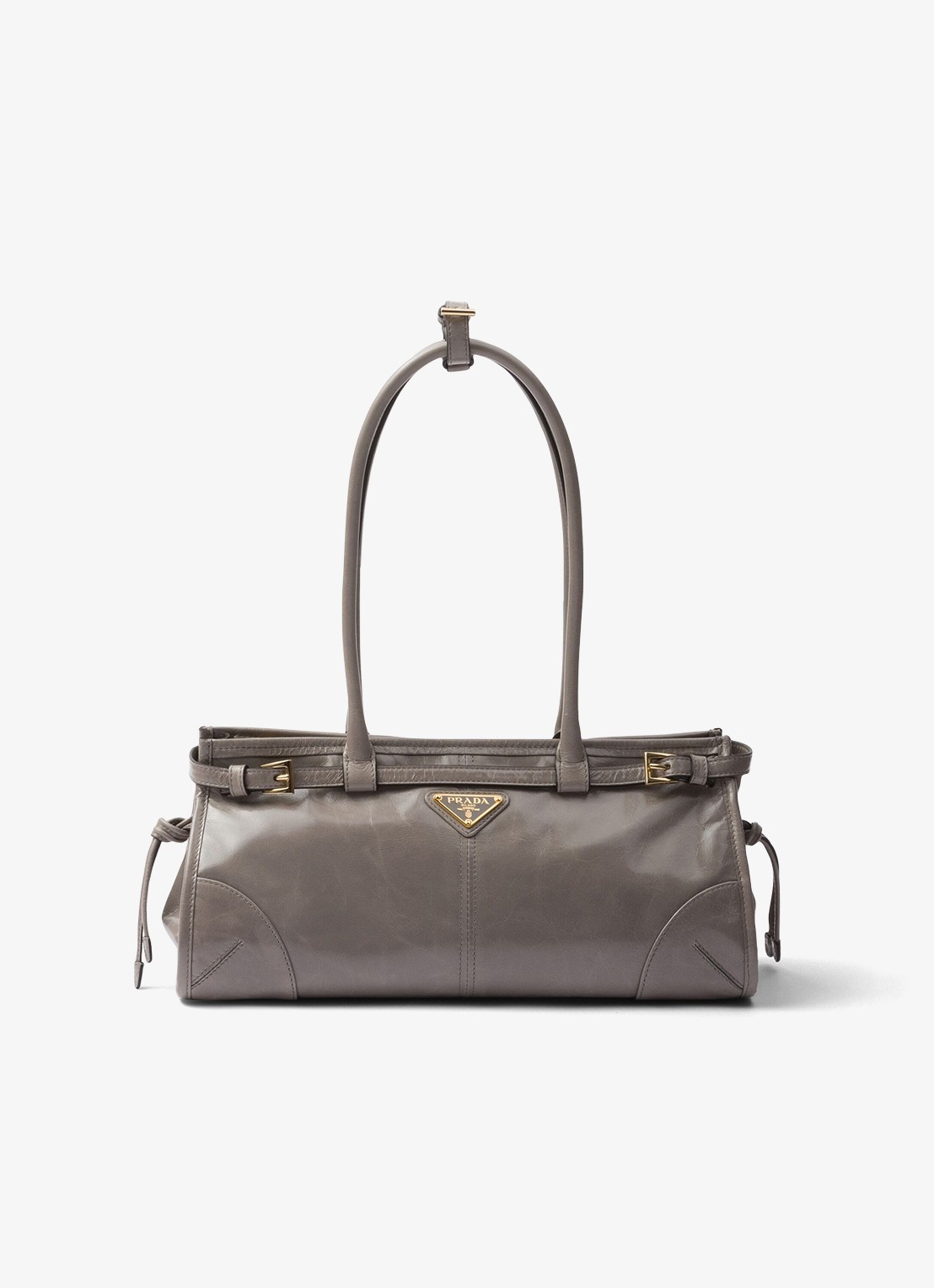 Prada Bonnie Medium schoudertas van kalfsleer - voorkant 6 grijs