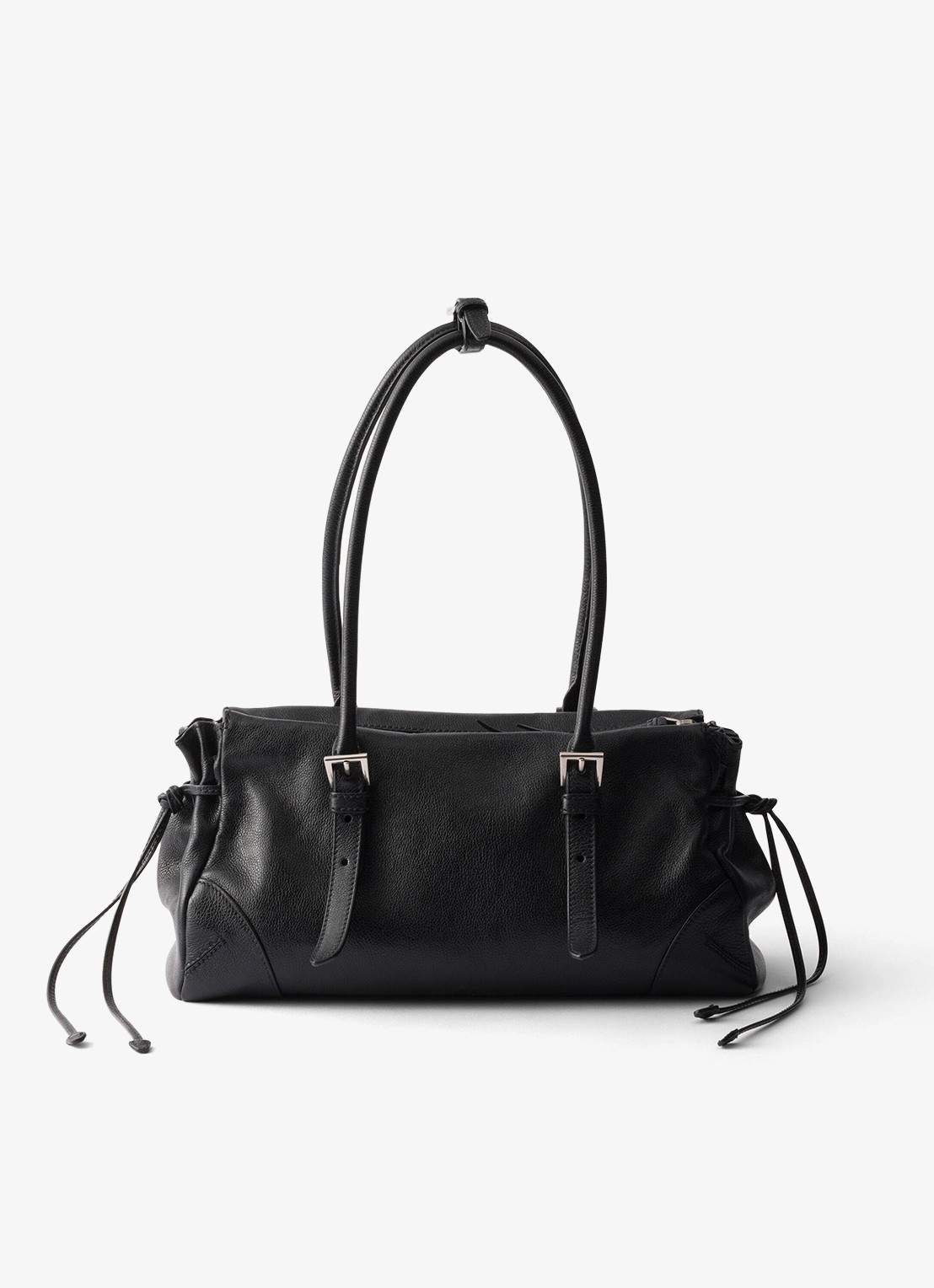 Prada Bonnie Medium schoudertas van kalfsleer - achterkant zwart