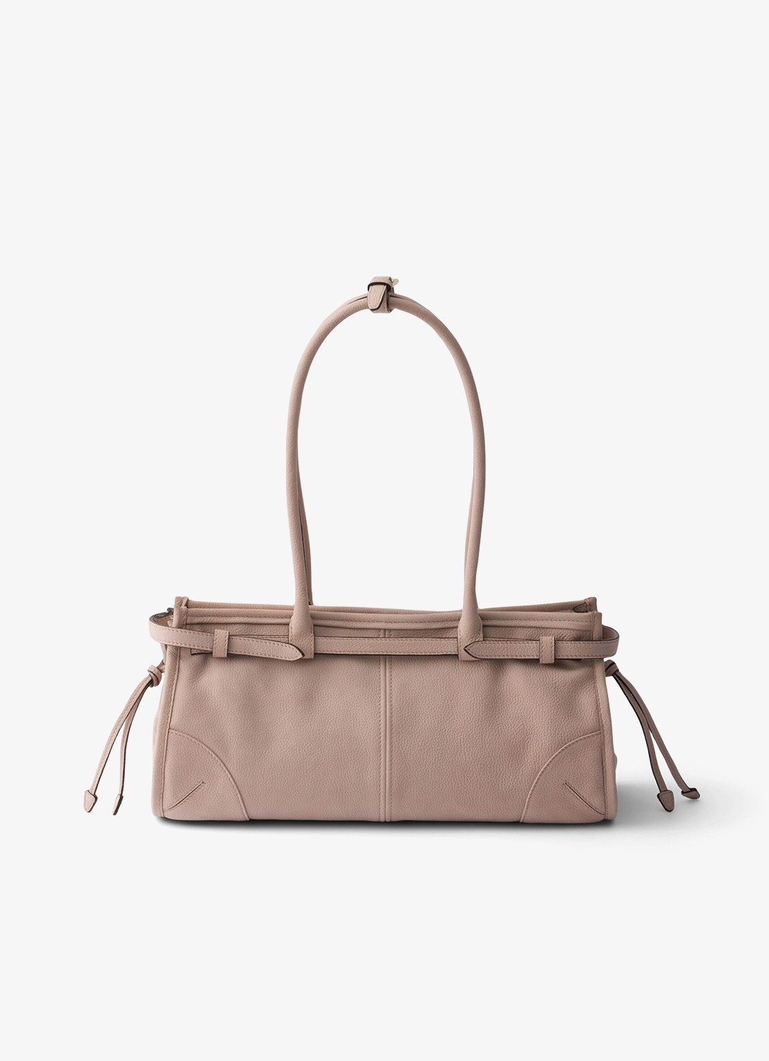 Prada Bonnie Medium schoudertas van nubuck - achterkant 4 oudroze