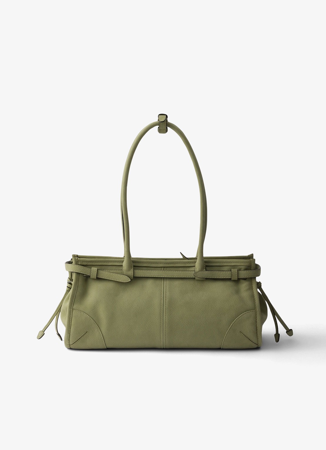 Prada Bonnie Medium schoudertas van nubuck - achterkant 6 groen