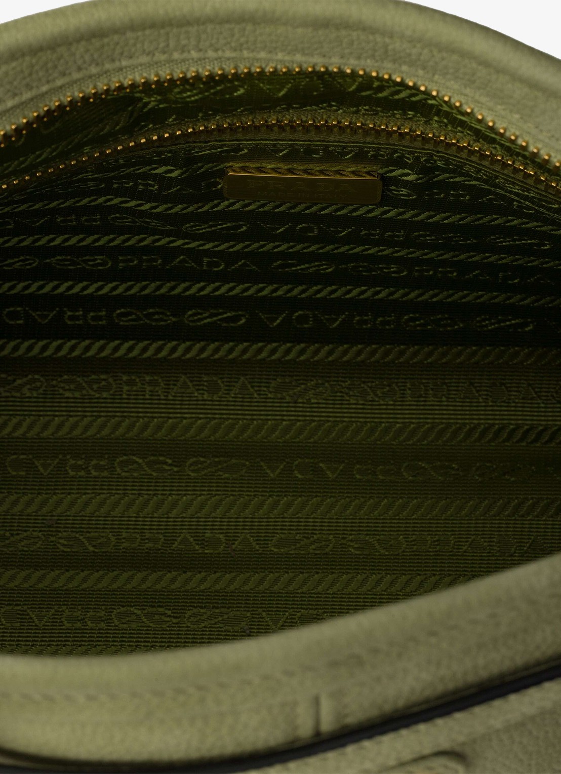 Prada Bonnie Medium schoudertas van nubuck - detail 3 groen