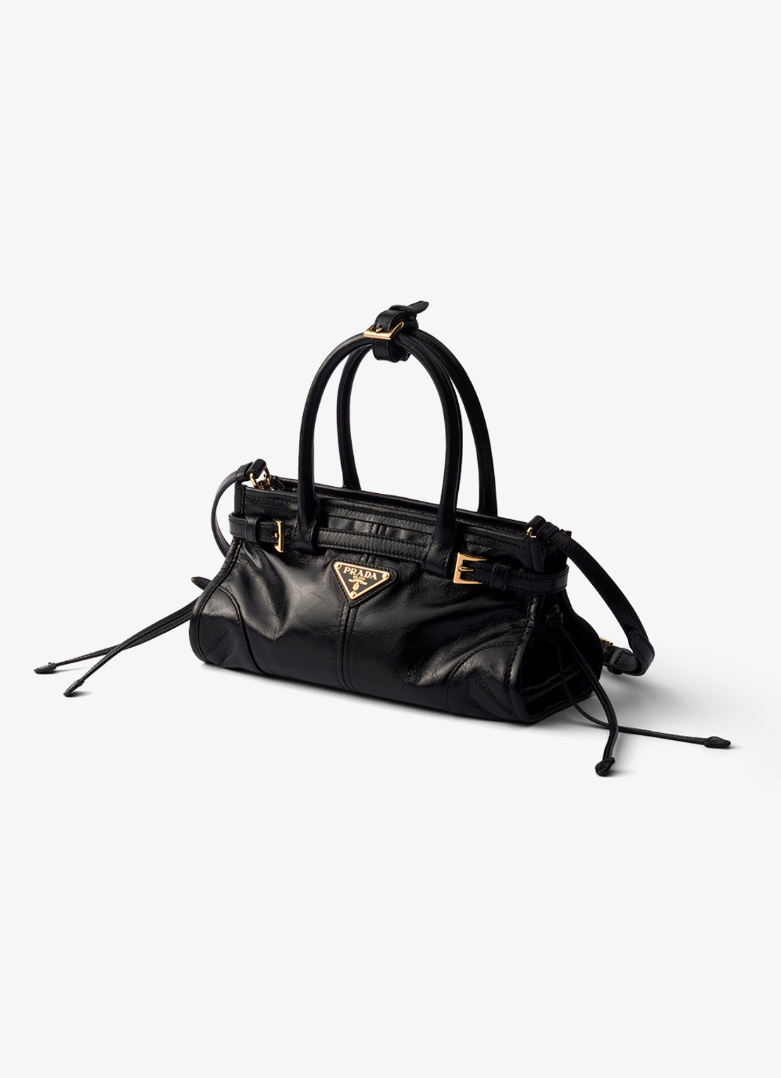 Prada Bonnie Mini handtas van kalfsleer - voorkant 2 zwart