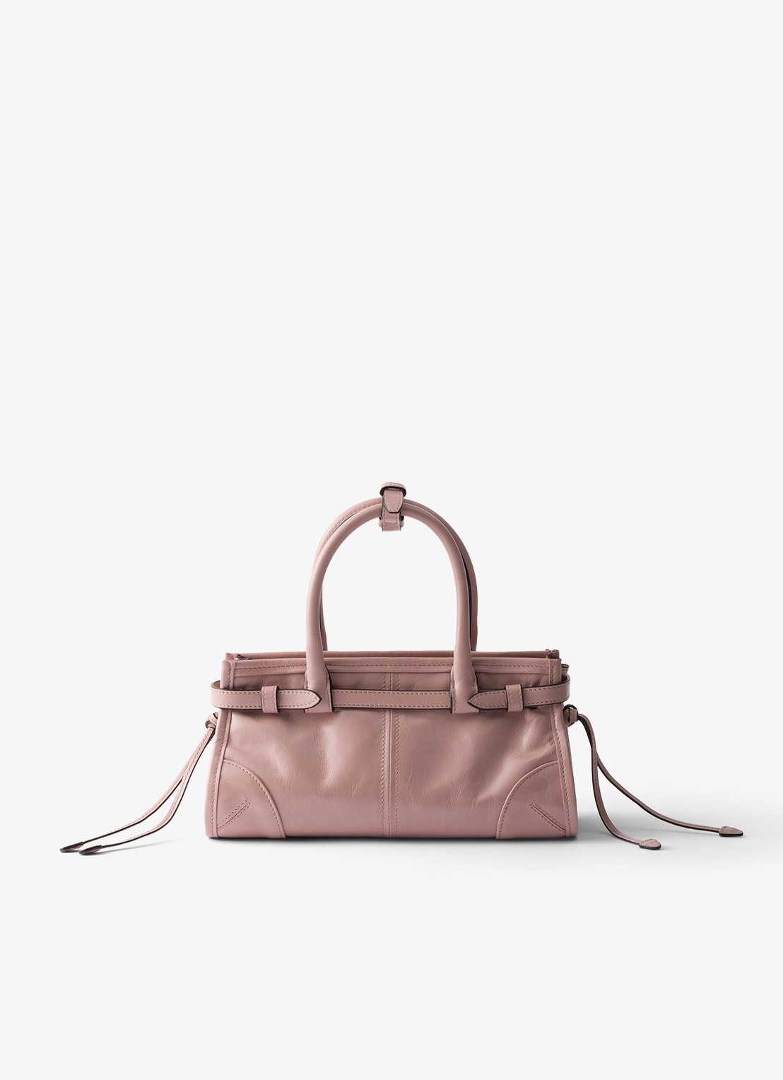 Prada Bonnie Mini handtas van kalfsleer - achterkant oudroze