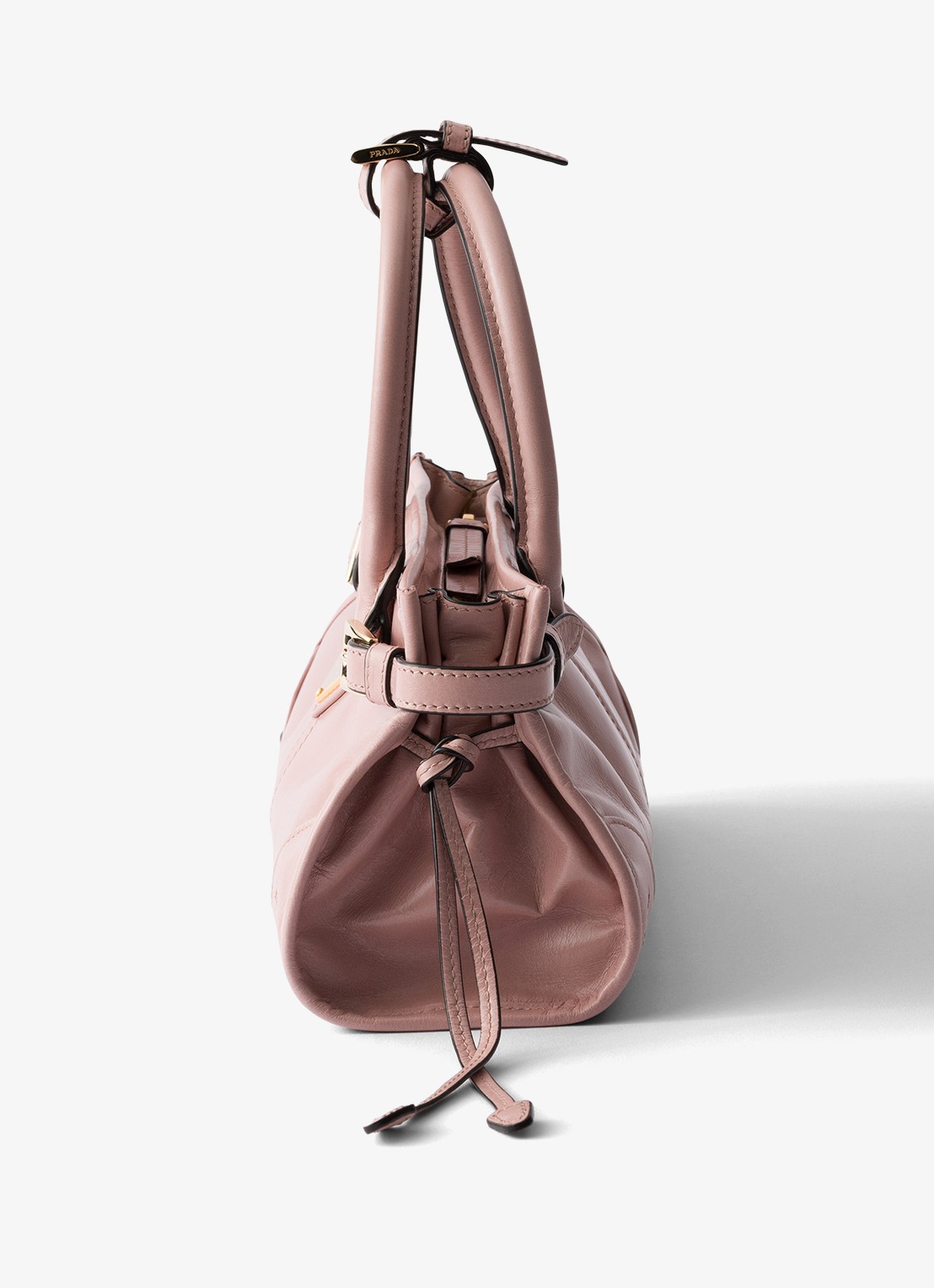 Prada Bonnie Mini handtas van kalfsleer - detail 2 oudroze