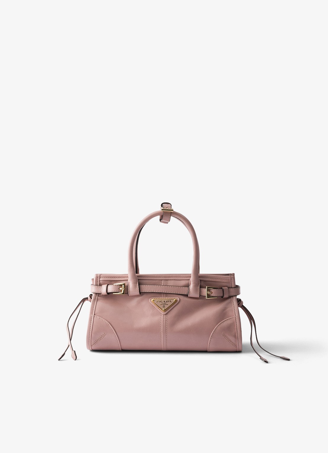 Prada Bonnie Mini handtas van kalfsleer - voorkant 5 oudroze