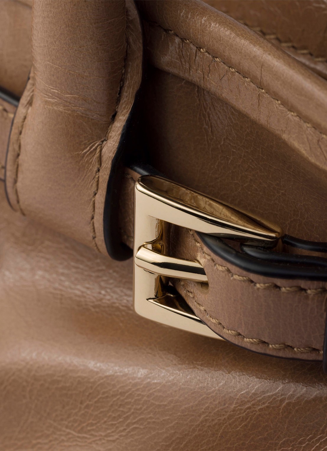 Prada Bonnie Mini handtas van kalfsleer - detail 2 bruin