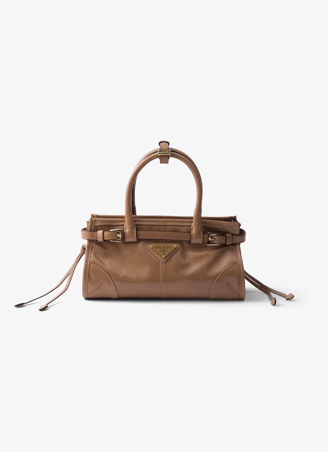 Prada Bonnie Mini handtas van kalfsleer - voorkant 5 bruin